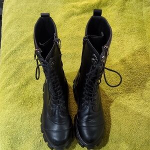 Ardene Black Combat Boots